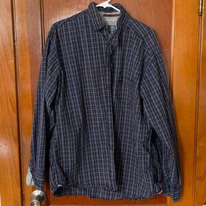 Timberland Mens Plaid Shirt: Special Aged Look: Size XL, Long Sleeve Button Down